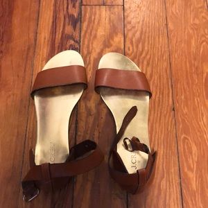 Jcrew leather sandals